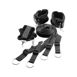 Dreamtoys Blaze - ágyrögzítő kötözőszett (fekete)