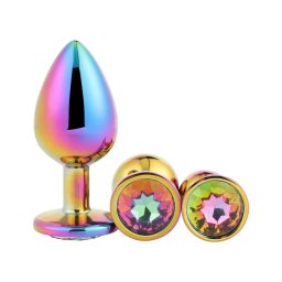 Dreamtoys Gleaming Love - drágaköves anál plug szett (többszínű)