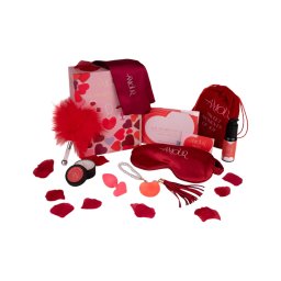 Dreamtoys Amour - szív vibrátor ajándékszett (piros)