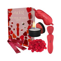 Dreamtoys Amour - wand vibrátor szett (piros)