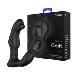 Nexus - Simul8 Orbit anál kényeztető forgógolyóval, gátstimulációval, pénisz- és herepánttal