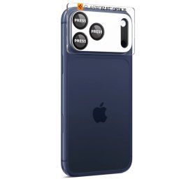 Spigen Glas.tR EZ Fit Apple iPhone 17 Pro Max tempered glass kameravédő üvegfólia felhelyező kerettel, fekete
