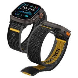 Spigen Athlex Air Apple Watch Ultra 4 / 3 / 2 / 1 / SE / 12 / 11 / 10 / 9 / 8 (44/45/46/49mm) szíj, fekete