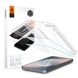 Spigen Glas.tR EZ Fit Pro Samsung Galaxy S25 FE tempered kijelzővédő fólia felhelyező kerettel (2db)