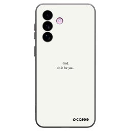Fekete szilikon tok az alábbi mobiltelefonokra Samsung Galaxy A57 5G - Girl, do it for you