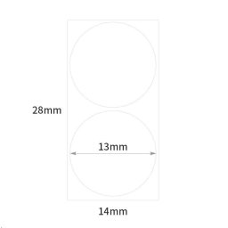 Niimbot címkék R 14x28mm 220db FehérRound B a D11 és D110 modellekhez