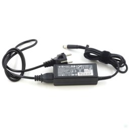 HP laptop töltõ 7.4x5.0 mm center-pin csatlakozóval 65W + tápkábel (Gyári, használt)