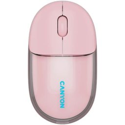 CANYON Egér, vezeték nélküli, dual-mode kapcsolat, optikai, CANYON "OnClick 24", rózsaszín