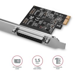 Parhuzamos port kartya PCIE Low Axagon PCEA-P1N