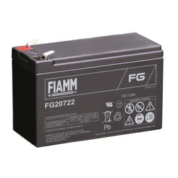 Fiamm ólomakkumulátor FG20722 12V/7,2Ah Faston 6,3