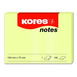 Öntapadós betét 100x75mm 100 sárga lap Kores