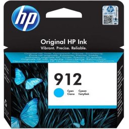 HP 3YL77AE Tintapatron Officejet 8023 All-in-One nyomtatókhoz, HP 912, cián, 315 oldal