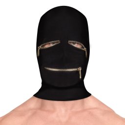Extreme Zipper Maszk - szexi szem- s szjcipzrral