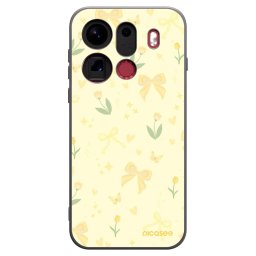Fekete szilikon tok az alábbi mobiltelefonokra OPPO Find X9 Pro - Honey Blossom