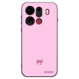Fekete szilikon tok az alábbi mobiltelefonokra OPPO Find X9 Pro - Blush bow