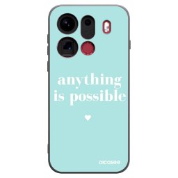 Fekete szilikon tok az alábbi mobiltelefonokra OPPO Find X9 Pro - Anything is possible