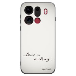 Fekete szilikon tok az alábbi mobiltelefonokra OPPO Find X9 Pro - Love is a drug