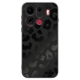 Fekete szilikon tok az alábbi mobiltelefonokra OPPO Find X9 Pro - Midnight Leopard