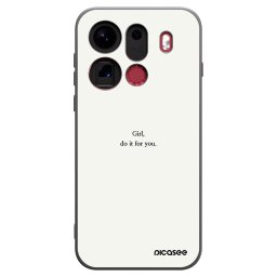 Fekete szilikon tok az alábbi mobiltelefonokra OPPO Find X9 Pro - Girl, do it for you