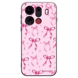 Fekete szilikon tok az alábbi mobiltelefonokra OPPO Find X9 Pro - Bow Aesthetic