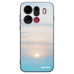 Fekete szilikon tok az alábbi mobiltelefonokra OPPO Find X9 Pro - COLD SKIES