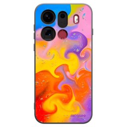Fekete szilikon tok az alábbi mobiltelefonokra OPPO Find X9 Pro - Bubbles