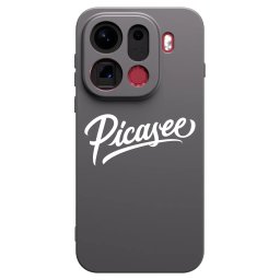 Fekete szilikon tok az alábbi mobiltelefonokra OPPO Find X9 Pro - Picasee - old logo - white