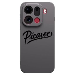 Fekete szilikon tok az alábbi mobiltelefonokra OPPO Find X9 Pro - Picasee - old logo - black