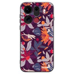 Fekete szilikon tok az alábbi mobiltelefonokra OPPO Find X9 Pro - Purple Leaf