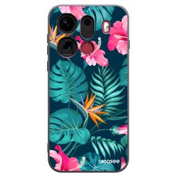 Fekete szilikon tok az alábbi mobiltelefonokra OPPO Find X9 Pro - Pink Monstera