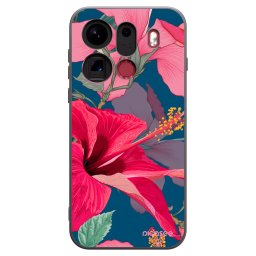 Fekete szilikon tok az alábbi mobiltelefonokra OPPO Find X9 Pro - Hibiscus