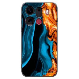 Fekete szilikon tok az alábbi mobiltelefonokra OPPO Find X9 Pro - Gold blue