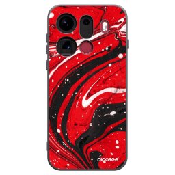 Fekete szilikon tok az alábbi mobiltelefonokra OPPO Find X9 Pro - Red black