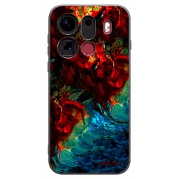 Fekete szilikon tok az alábbi mobiltelefonokra OPPO Find X9 Pro - Universe