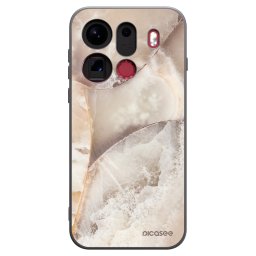 Fekete szilikon tok az alábbi mobiltelefonokra OPPO Find X9 Pro - Cream marble