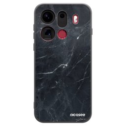 Fekete szilikon tok az alábbi mobiltelefonokra OPPO Find X9 Pro - Black marble