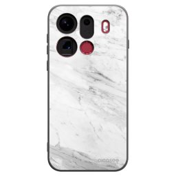 Fekete szilikon tok az alábbi mobiltelefonokra OPPO Find X9 Pro - White marble