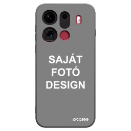 Fekete szilikon tok az alábbi mobiltelefonokra OPPO Find X9 Pro - Saját fotó/motívum