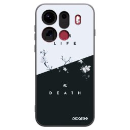 Fekete szilikon tok az alábbi mobiltelefonokra OPPO Find X9 Pro - Life - Death