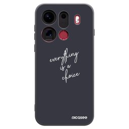 Fekete szilikon tok az alábbi mobiltelefonokra OPPO Find X9 Pro - Everything is a choice
