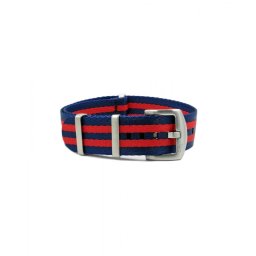 WB Original ultra prémium Nato óraszíj sötétkék/piros, 22mm