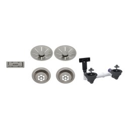 BLANCO lefolyó szett 2x3,5 InFino satin platinum