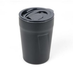 Termoszbgre, 300 ml, rozsdamentes acl, TROIKA "Cup-uccino", fekete
