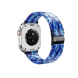 Forcell F-Design FA04 Apple Watch 38/40/41mm márvány mintás szíj, kék