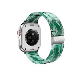 Forcell F-Design FA04 Apple Watch 38/40/41mm márvány mintás szíj, zöld
