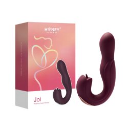 Honey Play Box Joi - forgó, nyelves csiklóizgató és G-pont vibrátor (lila)