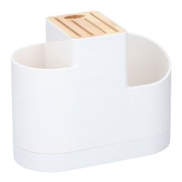 Alpina Konyhai főzőeszköz és kés tároló 26x12x21cm műanyag + bambusz 871125200266