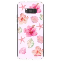 Átlátszó szilikon tok az alábbi mobiltelefonokra Samsung Galaxy S8 G950F - Blush Lagoon