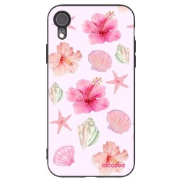 Fekete szilikon tok az alábbi mobiltelefonokra Apple iPhone XR - Blush Lagoon