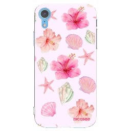 Átlátszó szilikon tok az alábbi mobiltelefonokra Apple iPhone XR - Blush Lagoon